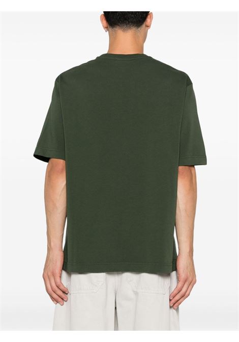 T-shirt con applicazione Bold Fox Head in verde Maison kitsuné - uomo MAISON KITSUNÉ | LM00107KJ0119P391